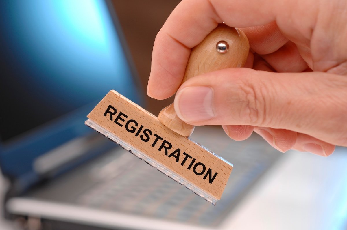 registration printed on rubber stamp in authority registration printed on rubber stamp in authority