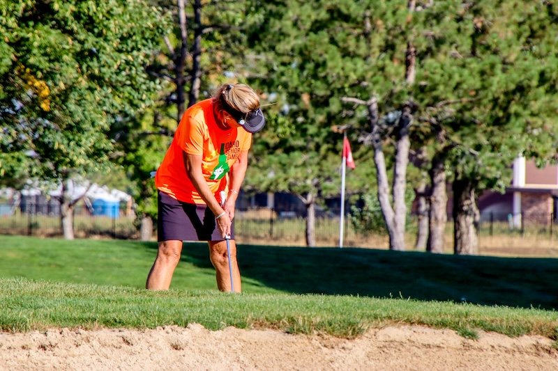 Woman golfer at Idaho Senior Games